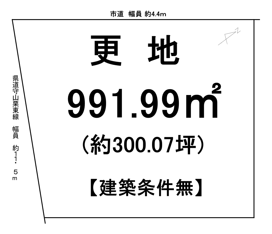【売土地】守山市矢島町および洲本町【約300坪の広々としたお土地です!】